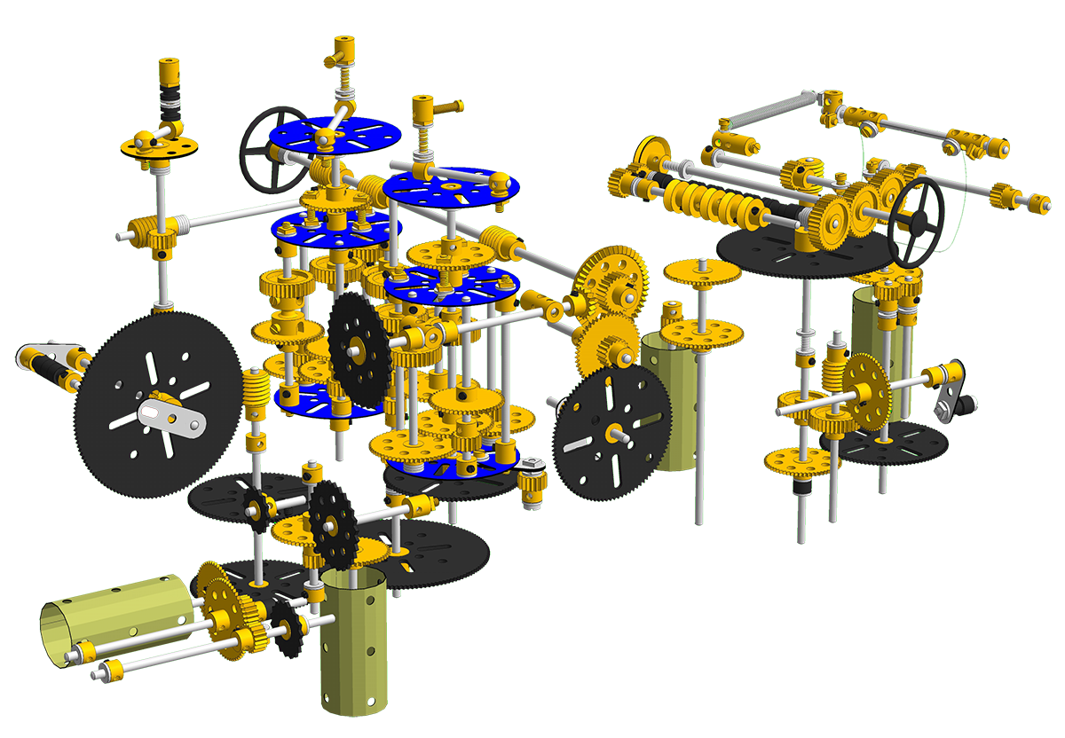 Meccano Bausatz Motion System Set 3 Wheeler Flugzeug Bau & Building Toy 1515 